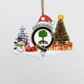 Clan Abercrombie Crest Tartan Acrylic Christmas Ornament WZ48 Abercrombie Tartan Tartan Christmas
